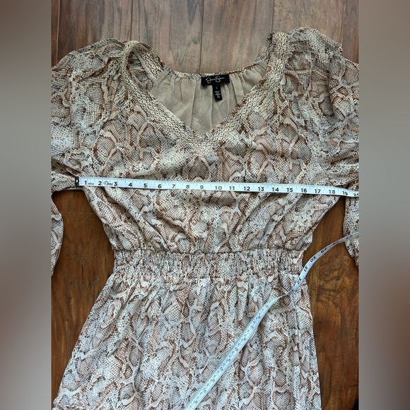 Jessica Simpson Women’s Size Large Faux Snakeskin Dress - Picture 7 of 9